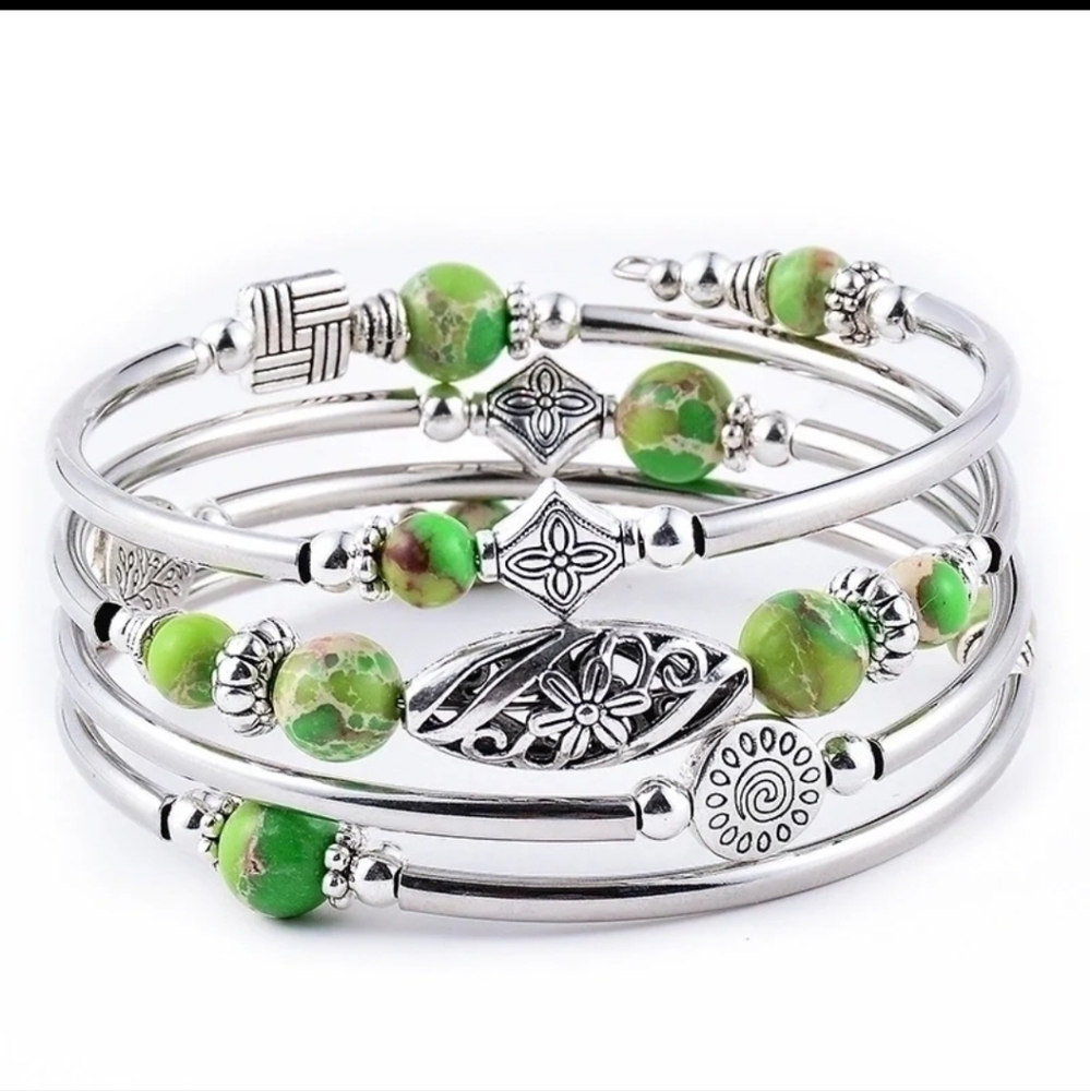 Gemstones Wrap Bracelet